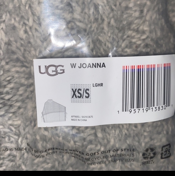 Ugg Joanna Poncho Style Pullover sweater xs/small - Picture 3 of 4